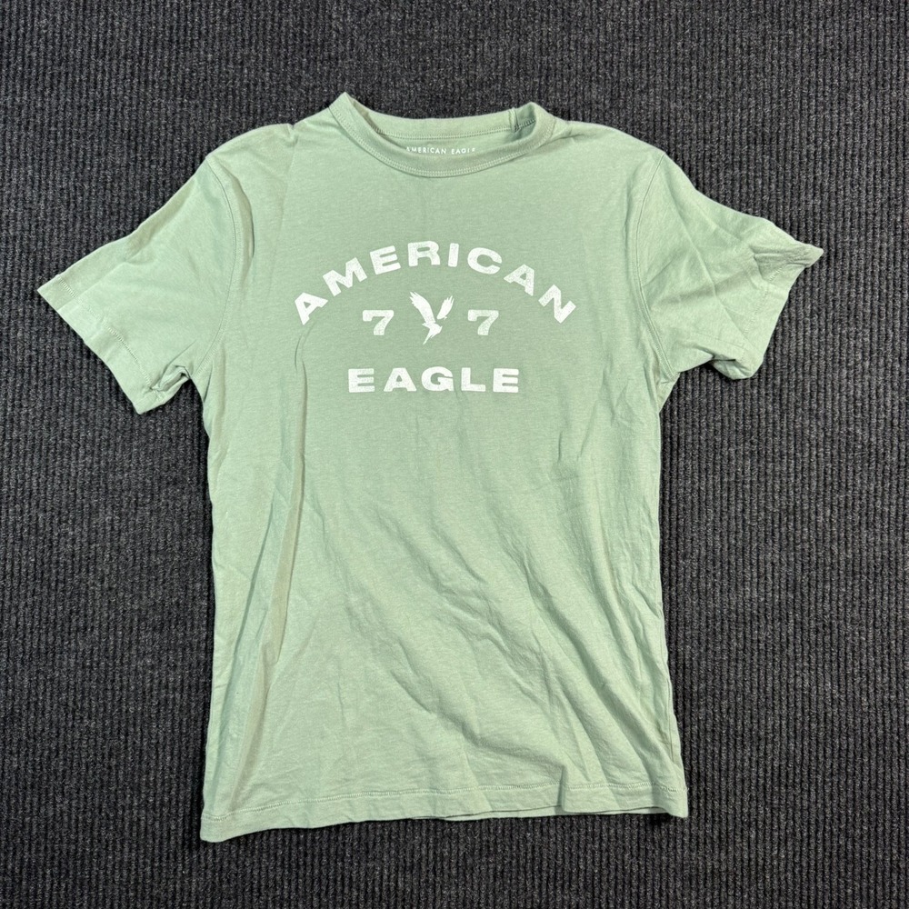 American Eagle Outfitters Graphic Short Sleeve Green T Shirt Men's XS